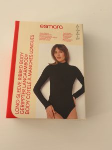 LONG-SLEEVE RIBBED BODY (PRETO)